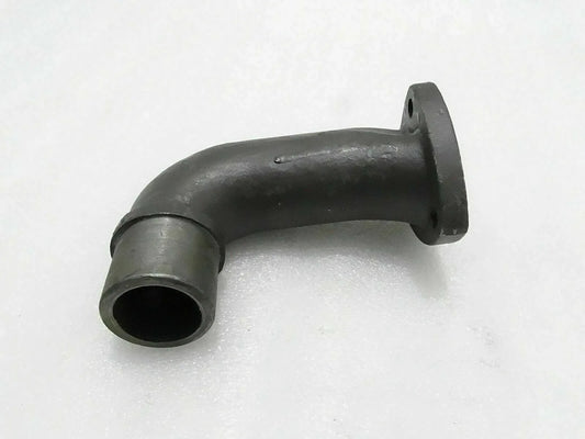 Silencer elbow for Massey Ferguson model, metal construction, designed for tractor exhaust systems