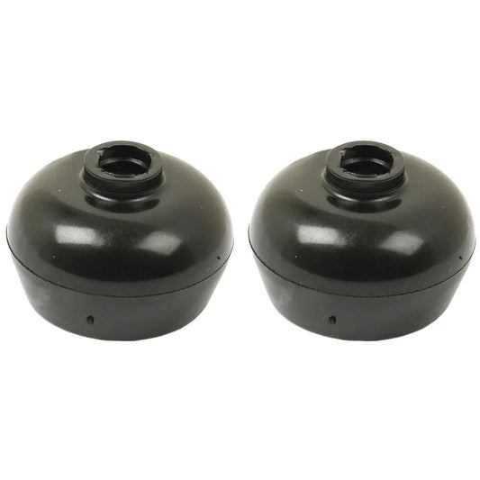 Two black gear shift boots for Massey Ferguson model, durable rubber construction for easy installation