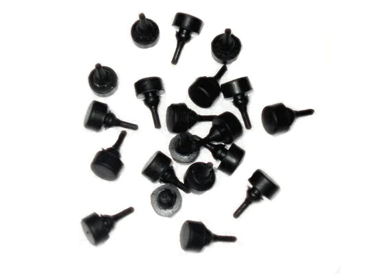 Rubber bumpers for hood, black, suitable for Massey Ferguson model, durable tractor accessory