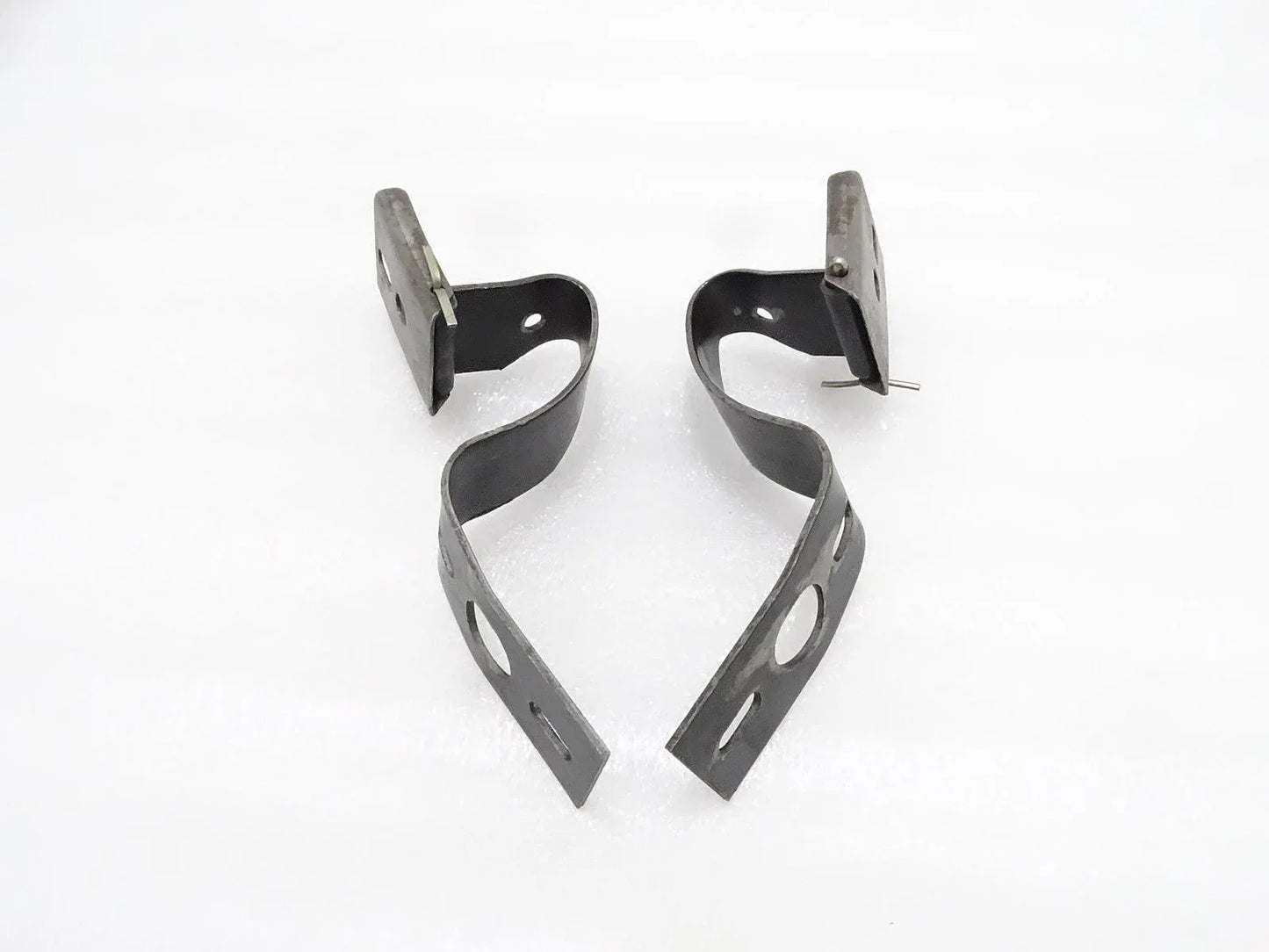 Tractor bonnet panel hinges bracket set, heavy-duty steel, compatible with Massey Ferguson model