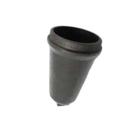 PTO cap cover, gray rubber cup with open center and ribbed edge