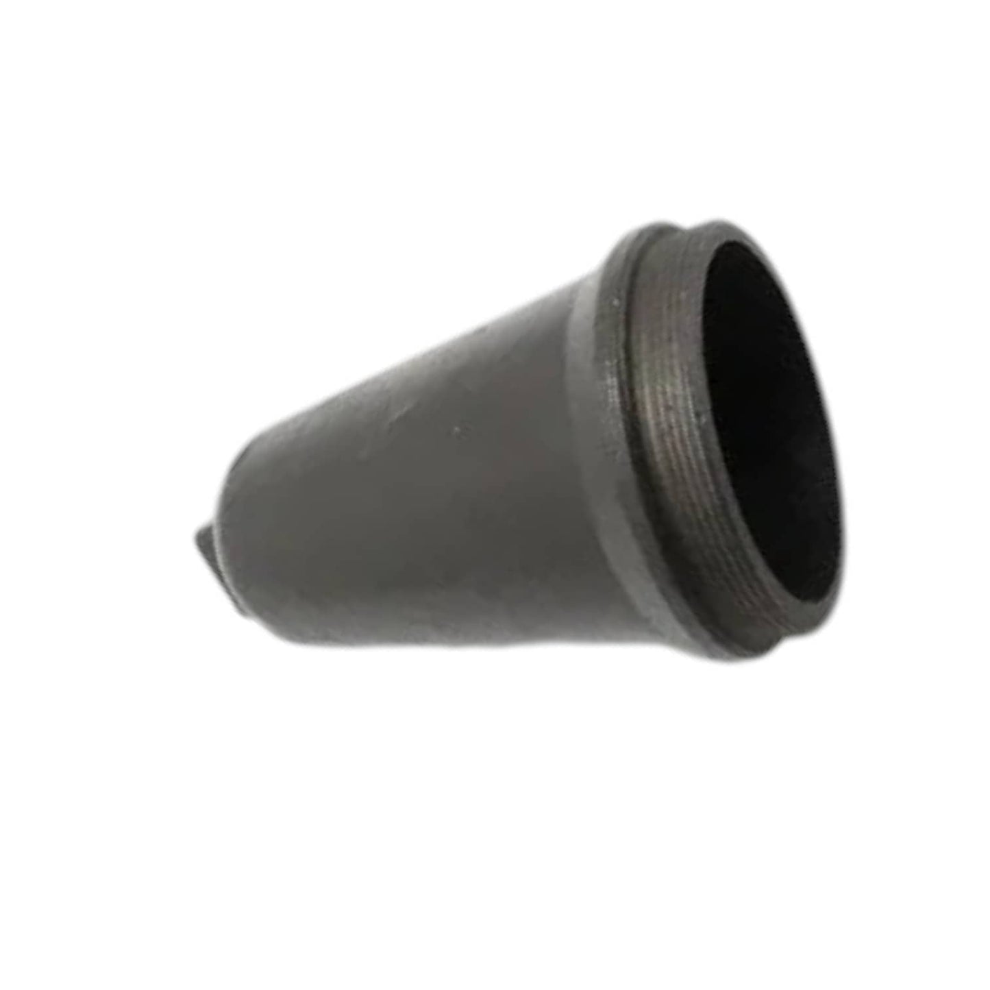PTO cap cover, gray rubber cone cap with ribbed collar
