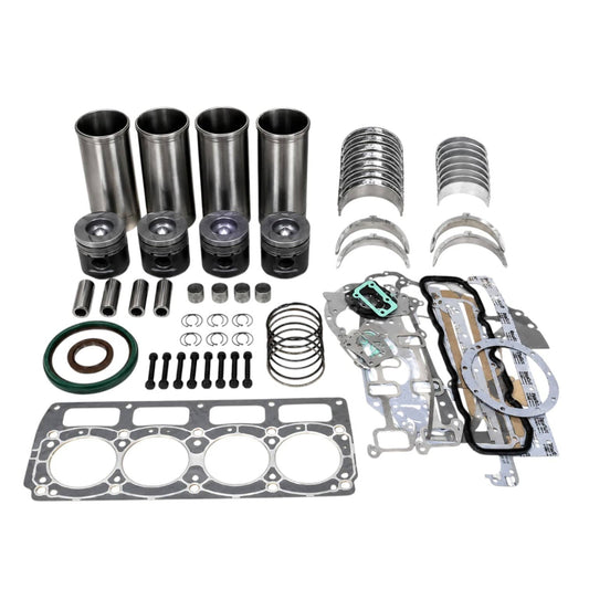 Engine overhaul kit for Massey Ferguson model, including pistons, sleeves, gaskets, and bearings for performance restoration