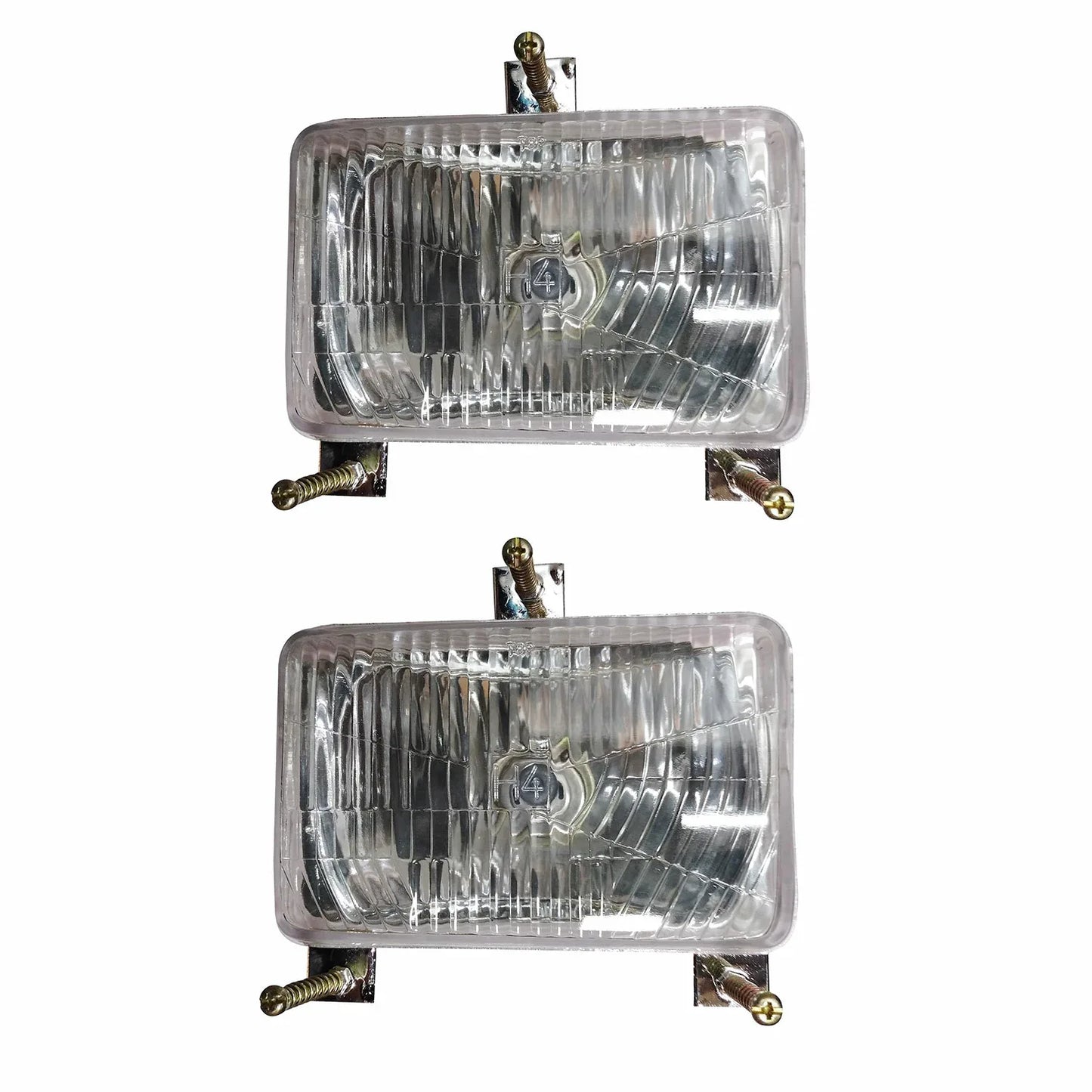 Massey Ferguson model headlight set, durable glass, essential for tractor visibility and safety
