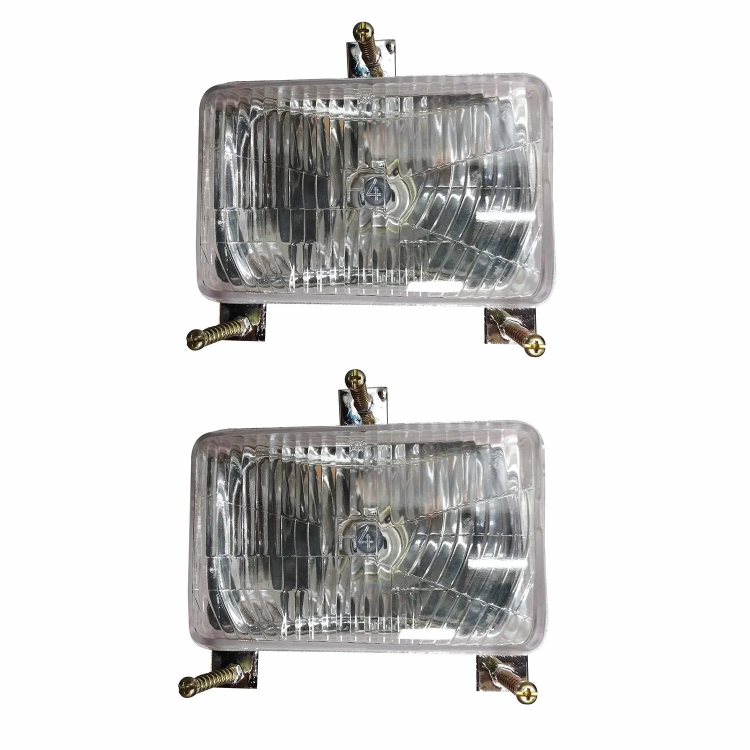 Massey Ferguson model headlight set, durable glass, essential for tractor visibility and safety