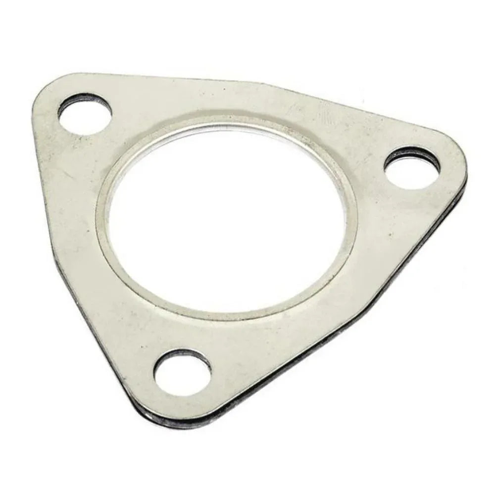 Exhaust manifold gasket for Massey Ferguson model, durable metal, used for sealing exhaust systems