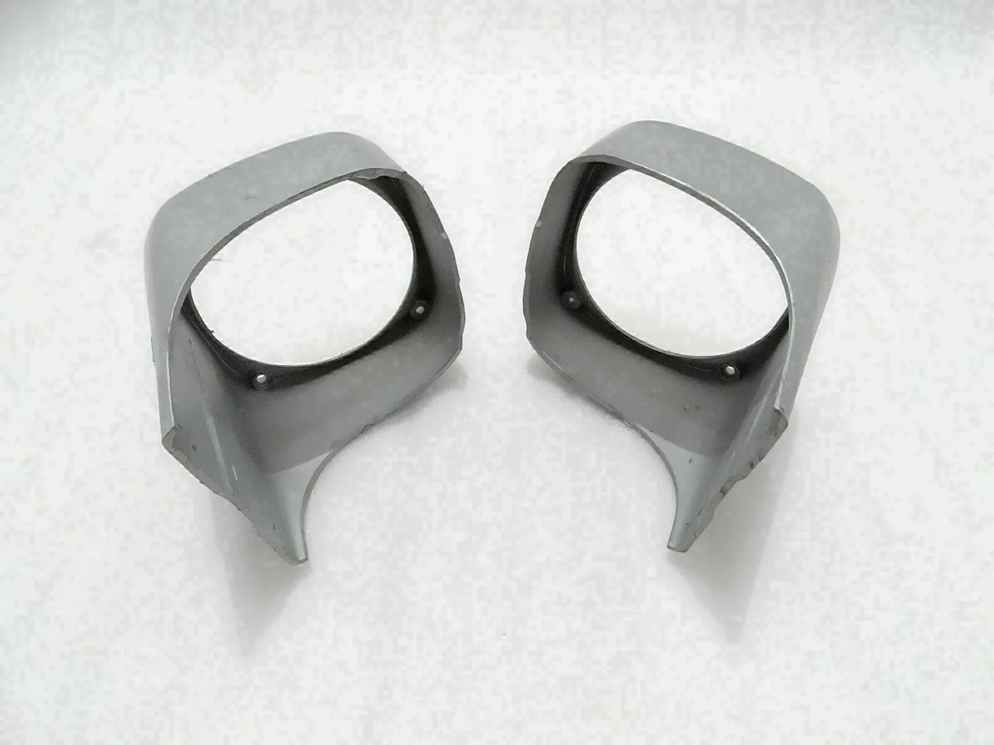 Cowl pair for Massey Ferguson model, gray plastic, designed for tractor body fitting and protection