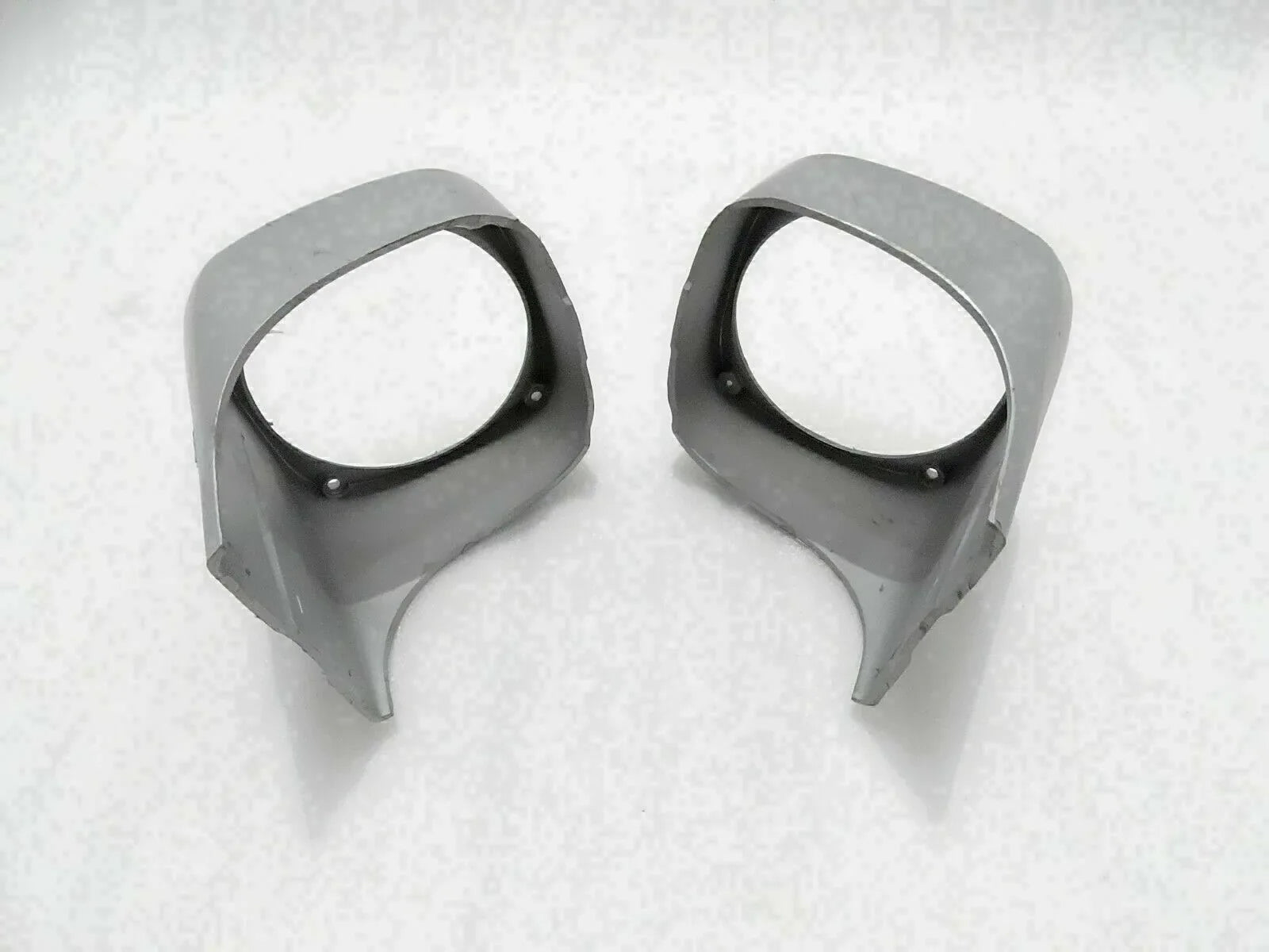 Cowl pair for Massey Ferguson model, gray plastic, designed for tractor body fitting and protection