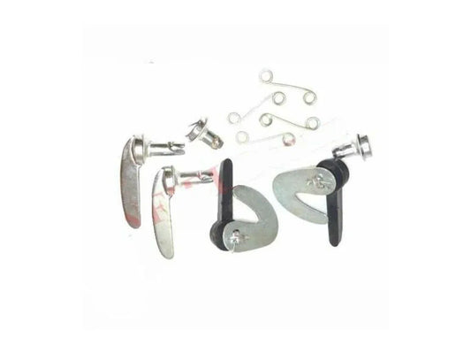Bonnet With Grill Catch Kit for Massey Ferguson model, steel, designed for secure locking and easy installation.