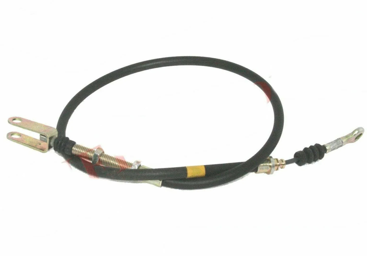 LH brake cable for Massey Ferguson model, durable rubber and metal, essential for tractor braking system