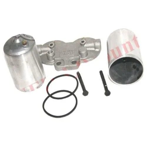 Massey Ferguson model fuel diesel filter assembly with aluminum components and necessary seals for reliable performance