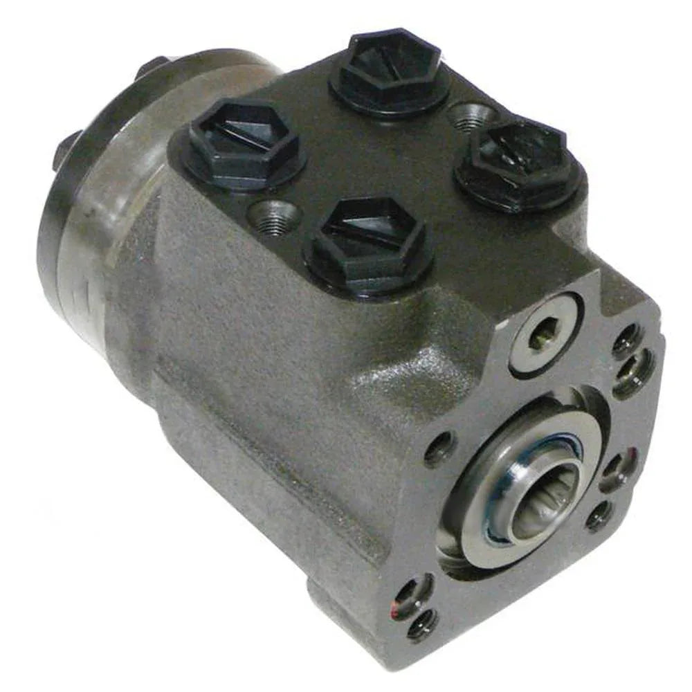 Steering valve for tractors, durable metal, designed for Massey Ferguson model compatibility