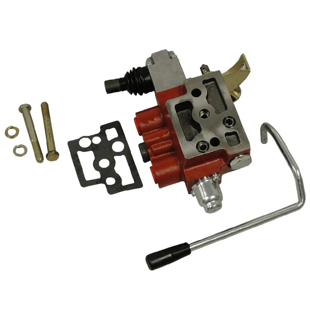 Single hydraulic remote valve for tractors, compatible with massey ferguson model, made from durable materials