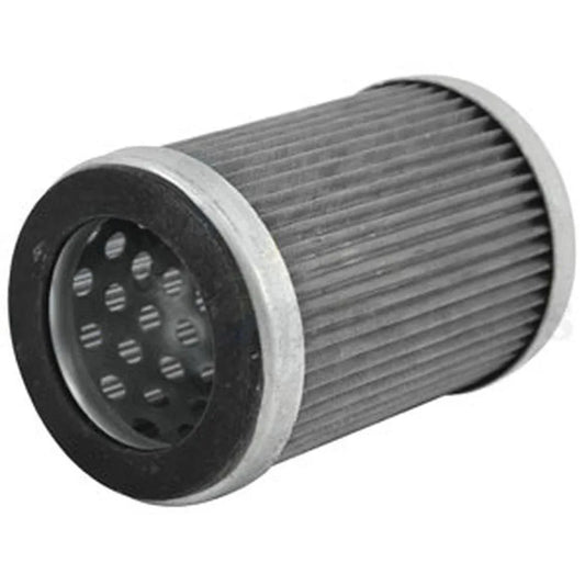 Hydraulic pump filter for Massey Ferguson model, cylindrical design, made of durable material for efficient filtration