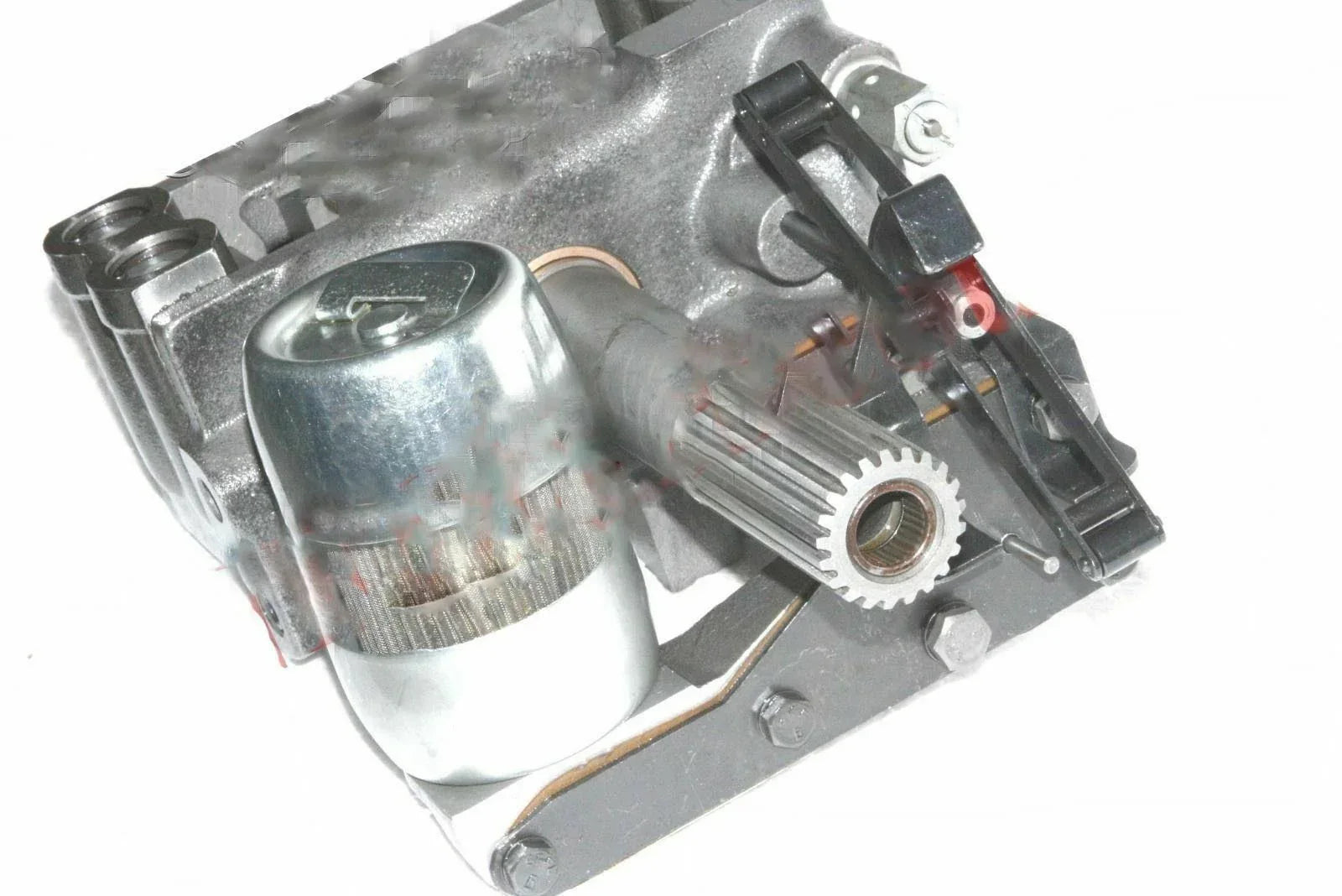 Massey Ferguson model hydraulic lift pump assembly made of durable metal for efficient tractor performance