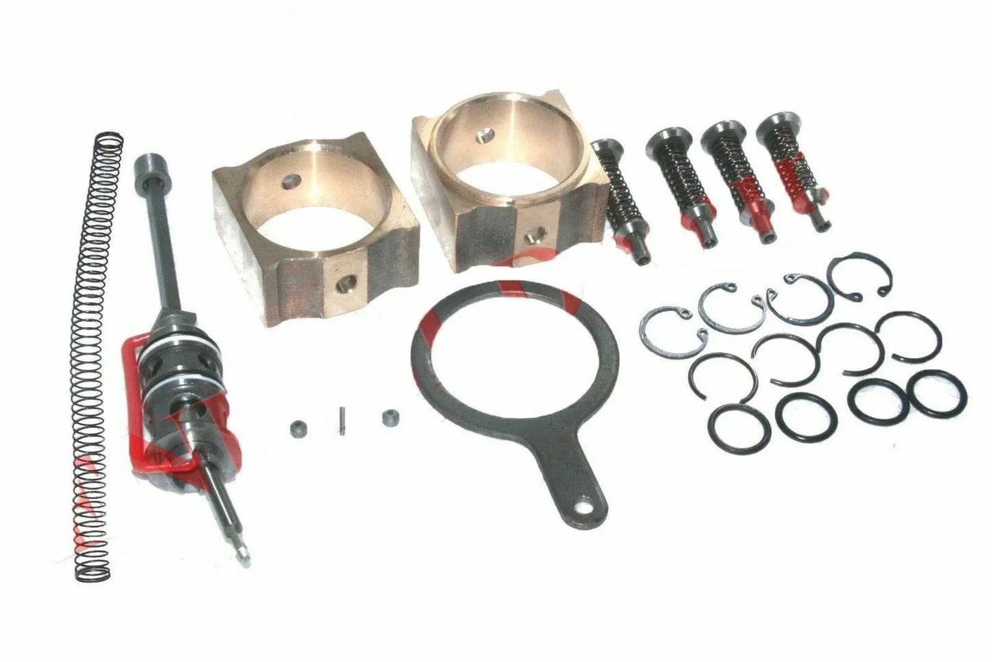 Hydraulic repair kit for massey ferguson model, includes cylinders, seals, springs, and fasteners for efficient repairs