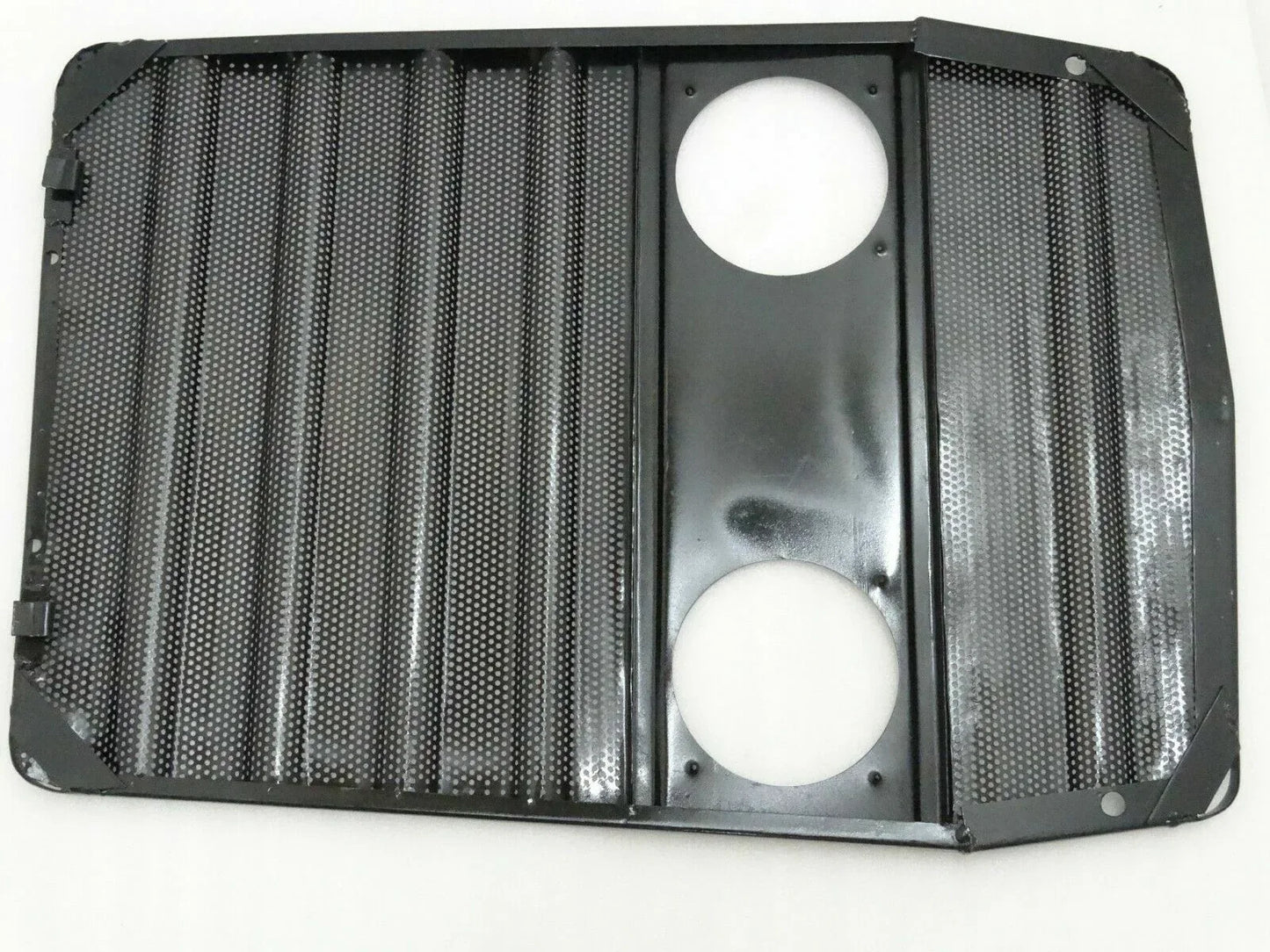 Massey Ferguson model bonnet grill, steel, designed for optimal airflow and cooling in tractors