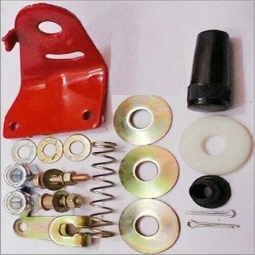 Massey Ferguson model hand accelerator kit with metal parts, springs, and connectors for tractor enhancement