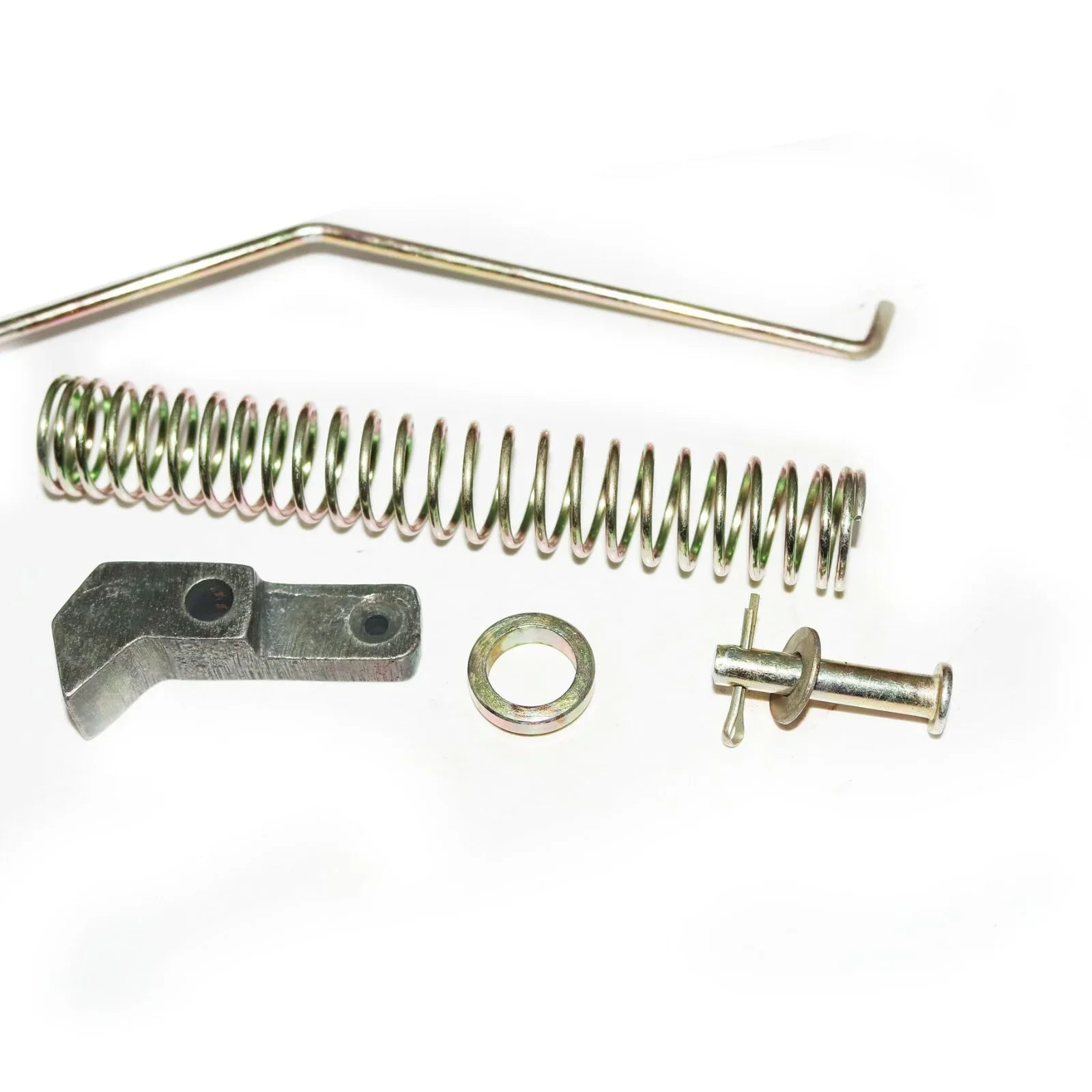 Massey Ferguson model hand brake repair kit, including springs and metal components for tractor maintenance
