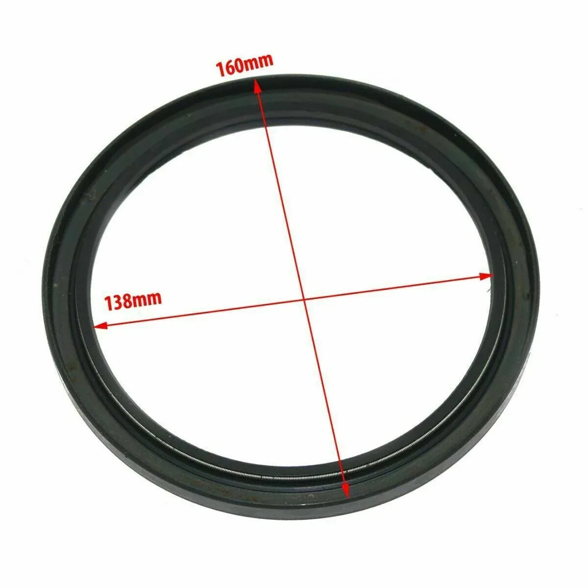 Gearbox input shaft housing seal, rubber, 160mm outer diameter, designed for Massey Ferguson model