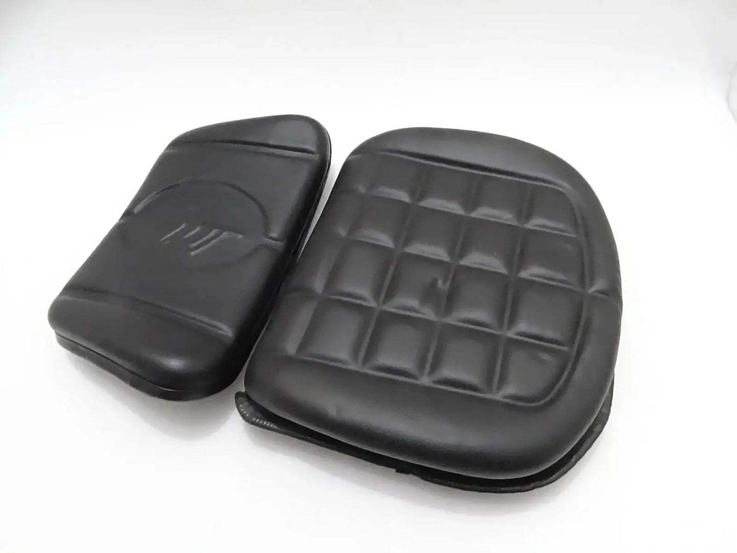 MASSEY FERGUSON tractor seat cushion, black padded cover with grid pattern