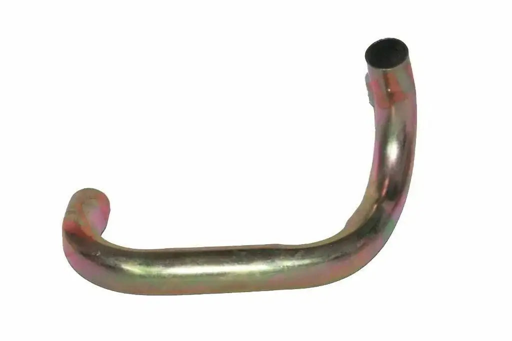 Steel curved pipe elbow unit for Massey Ferguson tractor, metallic finish