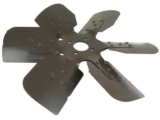 Heavy-duty steel fan blade for Massey Ferguson model tractors, 24 inches in diameter for efficient cooling