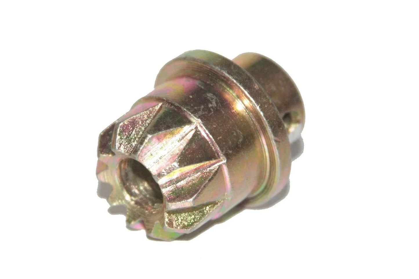 Massey Ferguson model wheel hub nut, metal, 30mm size, essential for tractor maintenance