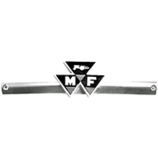 Massey Ferguson model emblem, metal, standard size, accessory for tractors and machinery enthusiasts