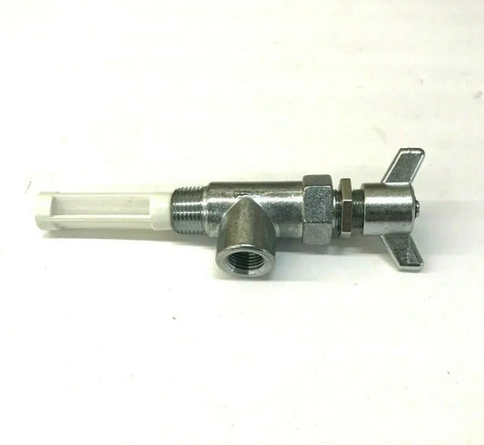 Fuel tank valve for Massey Ferguson model, made of sturdy metal, suitable for tractors