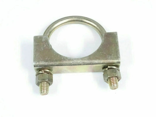 Massey Ferguson muffler clamps, durable metal, 2 bolt design for secure exhaust silencing in tractors