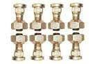 Massey Ferguson rear axle wheel rim bolt nut set, includes 8 metal bolts with washers for secure tire installation