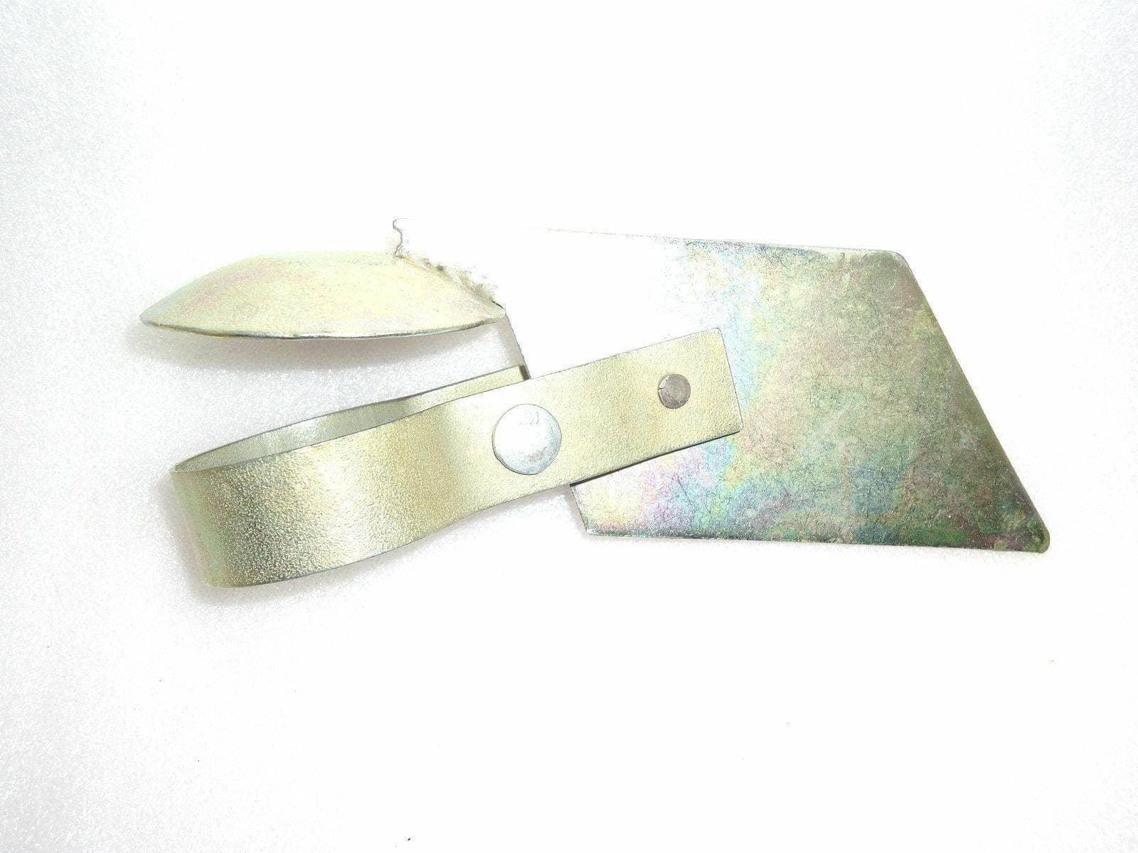 Metal rain cap, silencer-style, light green with mounting plate