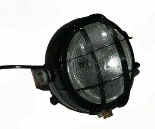 Massey Ferguson spotlight with grill, black, durable material for tractor lighting solutions