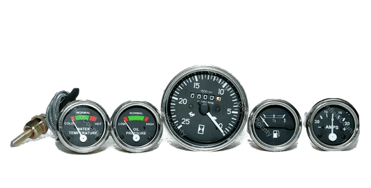 Massey Ferguson tachometer set with gauges for accurate engine monitoring