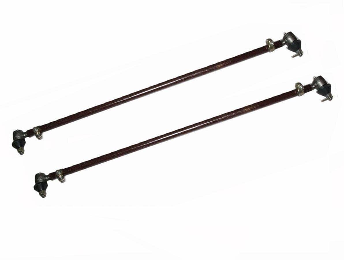 Massey Ferguson tie rod end set, steel construction, essential for maintaining tractor steering alignment