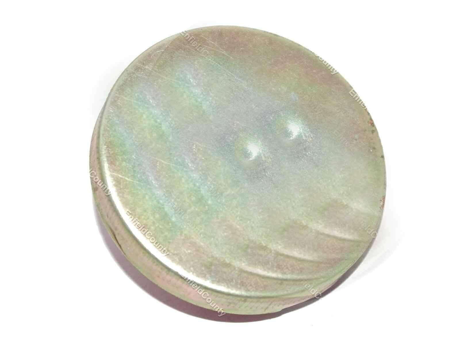 Massey Ferguson tractor fuel cap, durable metal, 65mm diameter, designed for secure fuel containment