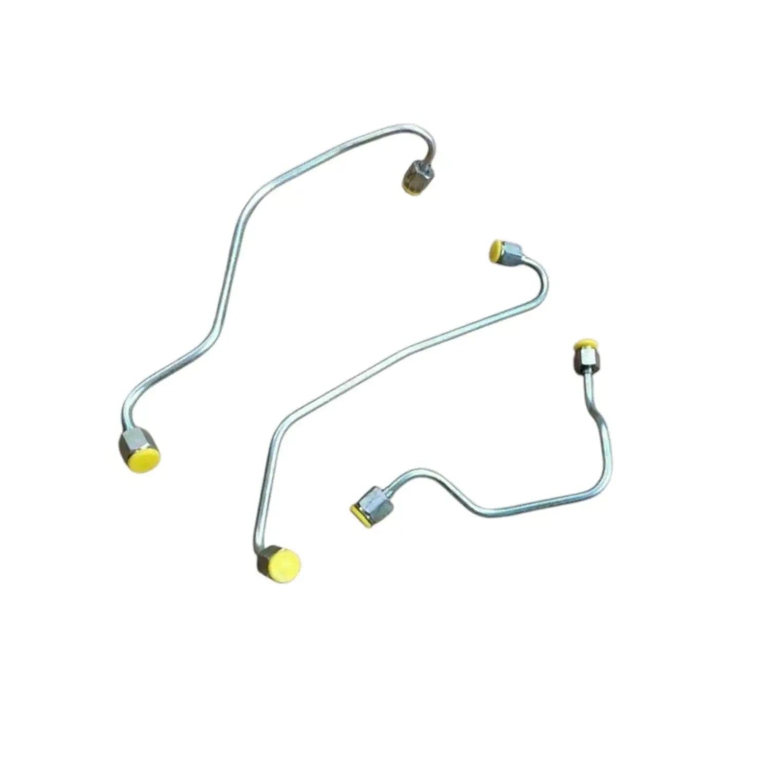 Fuel injector pipe set for Massey Ferguson model, made of durable metal for efficient fuel flow