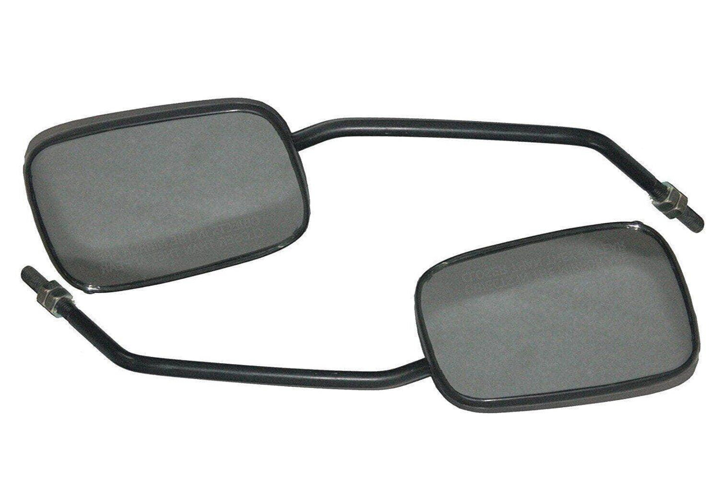 Massey Ferguson tractor mirror set, durable black plastic, designed for enhanced rear visibility in tractors