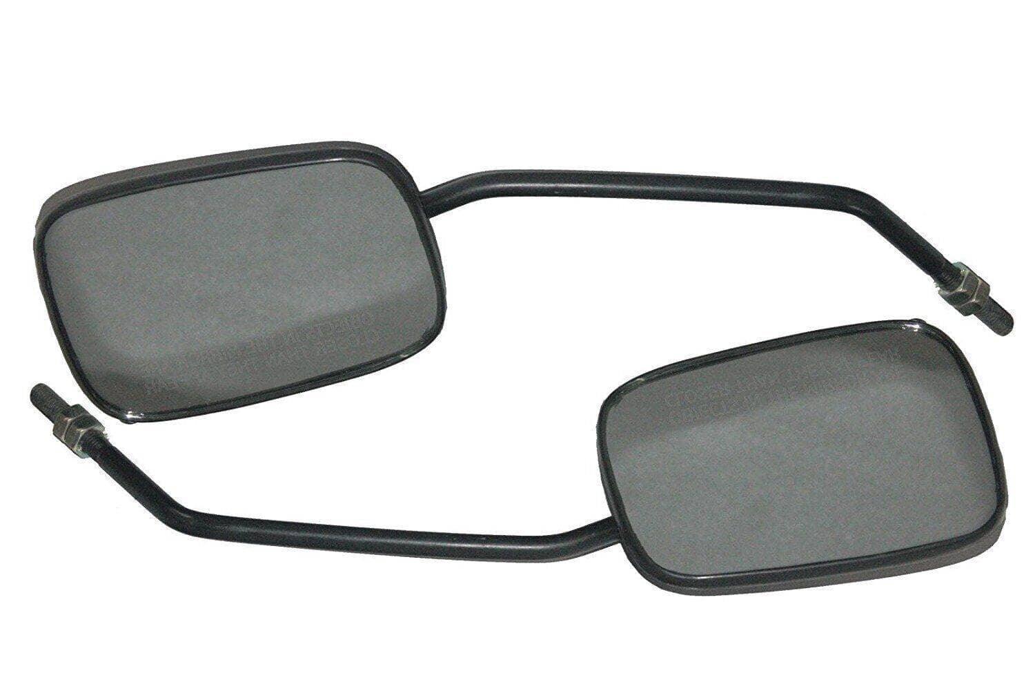 Massey Ferguson tractor mirror set, durable black plastic, designed for enhanced rear visibility in tractors