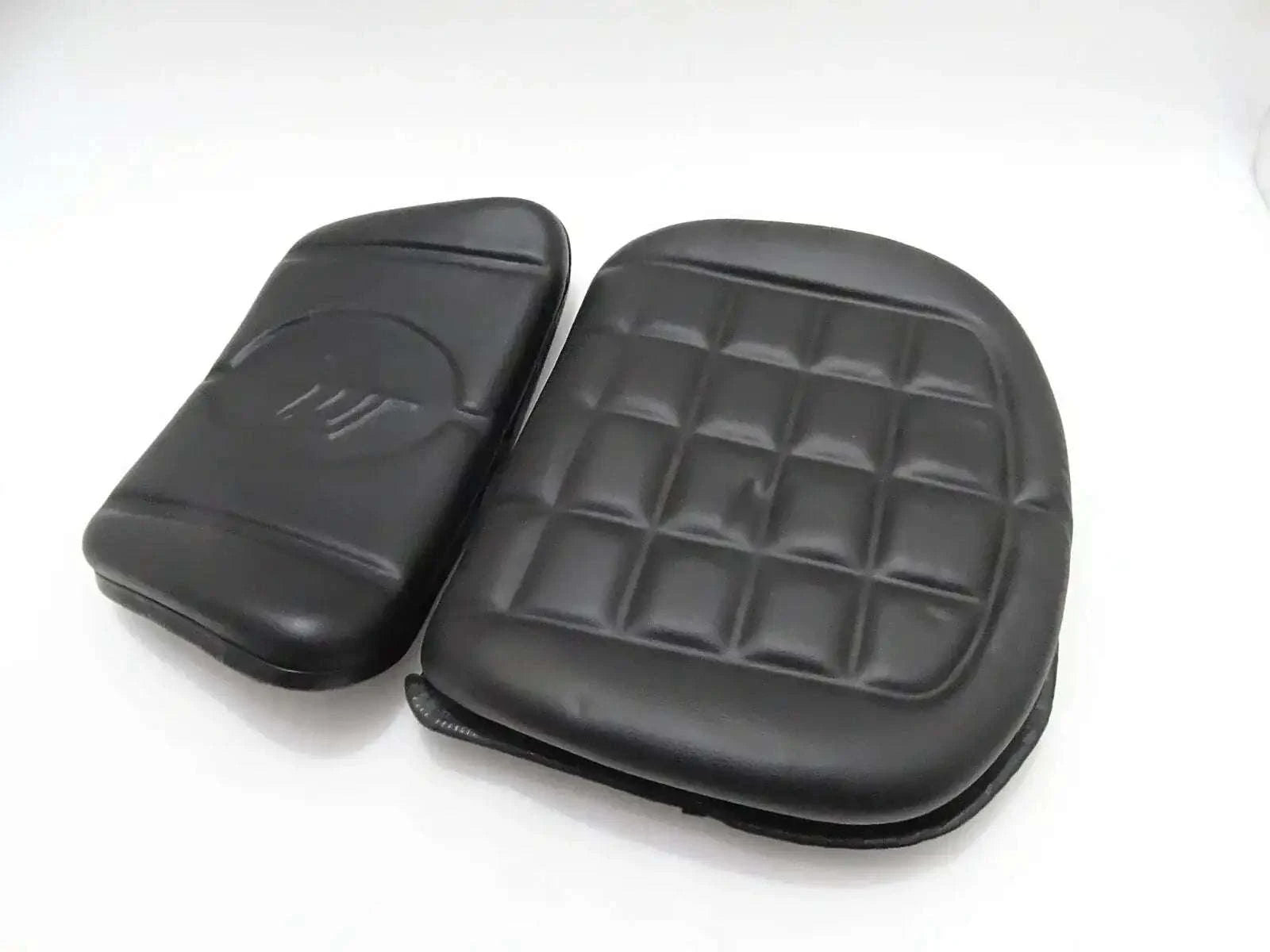 MASSEY FERGUSON tractor seat cushion, black padded cover with grid pattern