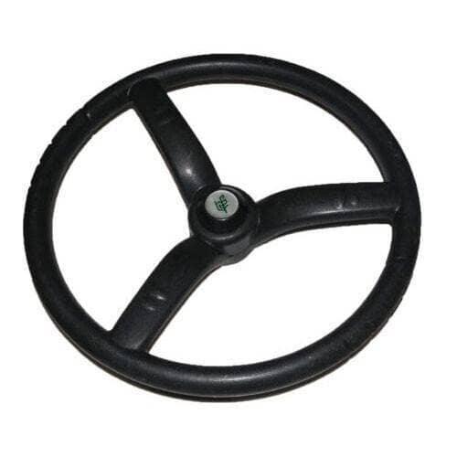 Massey Ferguson tractor steering wheel, black plastic, 15 inches, designed for easy tractor control