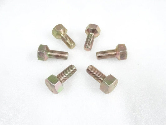 Set of 6 Massey Ferguson tractor wheel bolts in steel, perfect for securing front wheels
