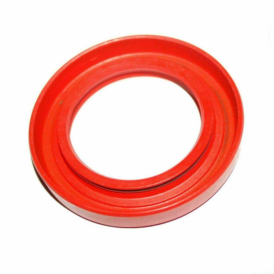 Massey Ferguson wheel hub seal in red rubber for durable, reliable sealing in wheel applications