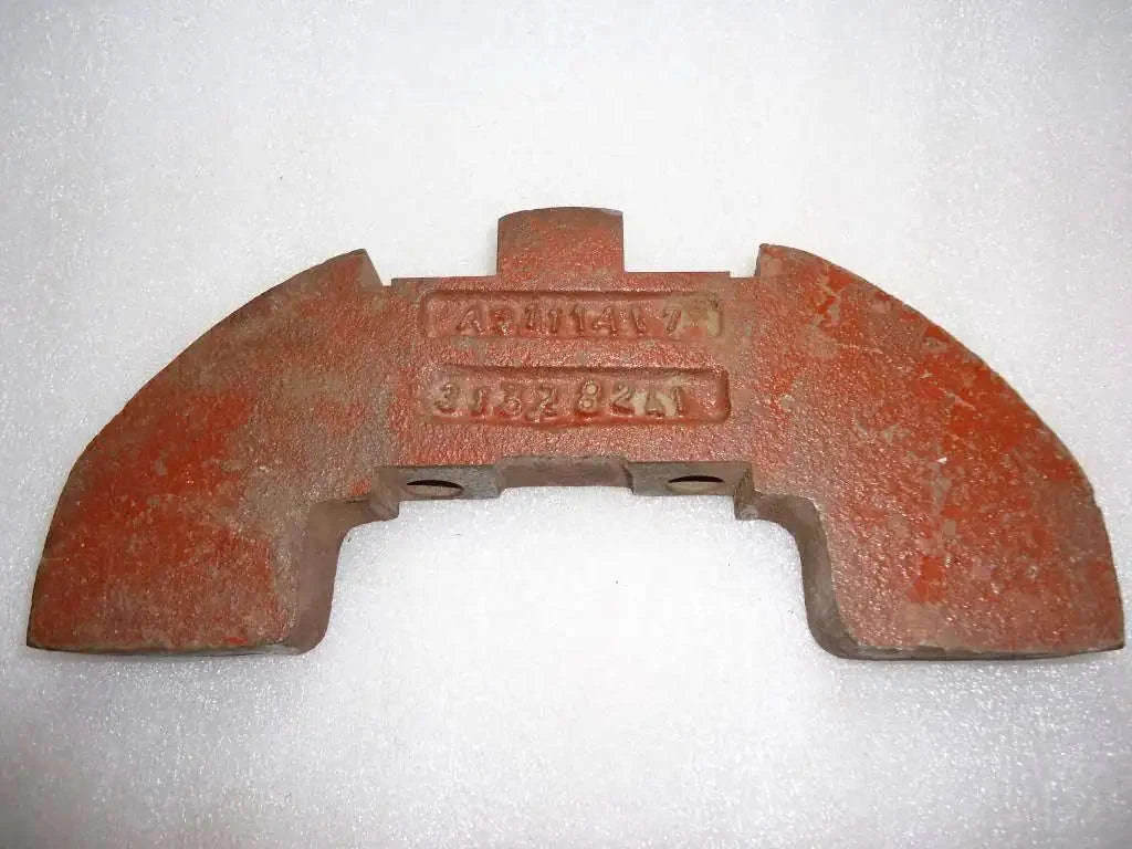Crankshaft weight, cast iron, 10 inches, used for crankshaft position sensor test in tractors