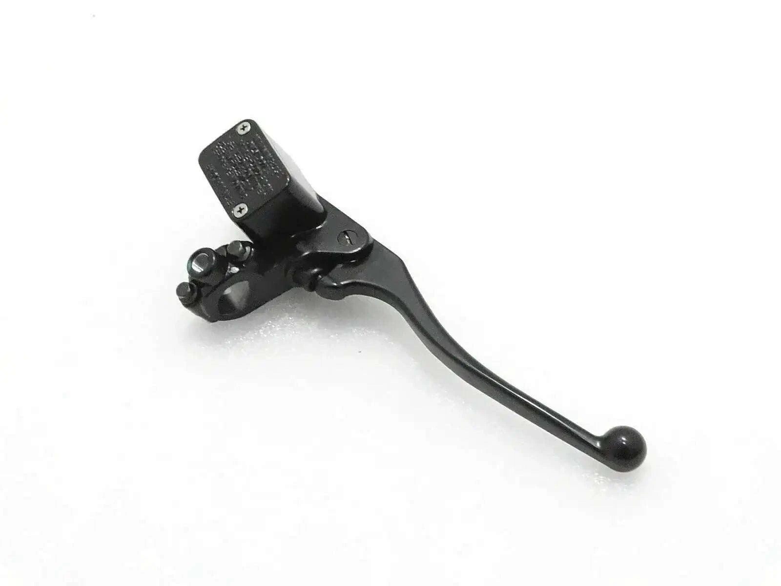 Right brake master cylinder assembly with black lever and mounting bracket