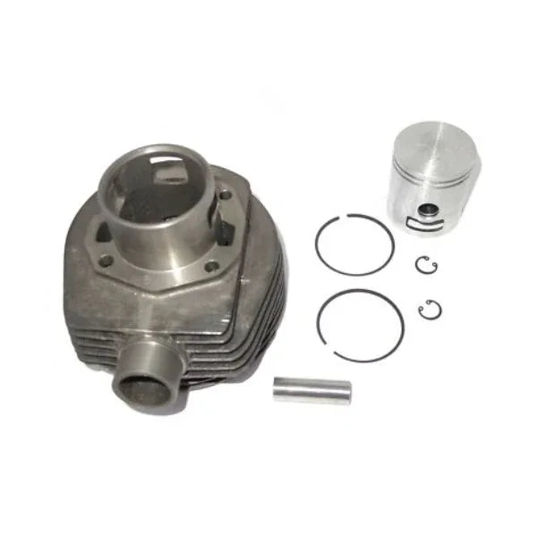 Cylinder barrel piston kit made of aluminum, designed for motorcycles and scooters, includes piston and rings