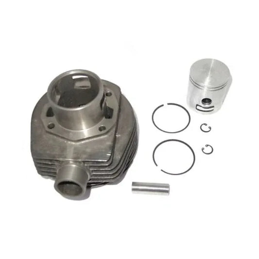 Cylinder barrel piston kit for motorcycles, includes piston, rings, and necessary hardware for master cylinder bleeding kit