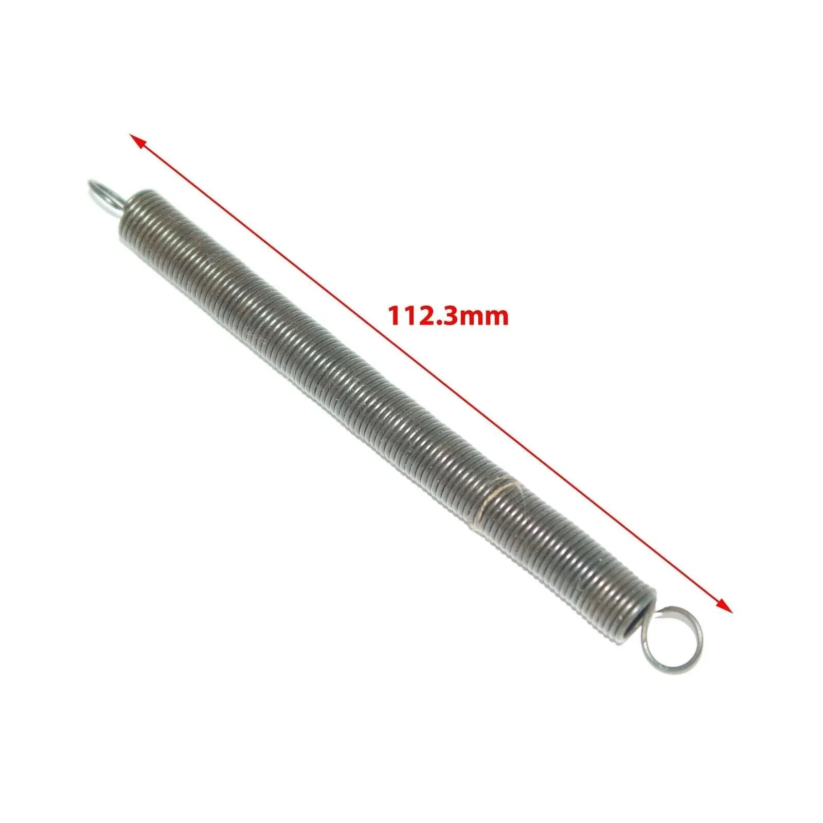 Accelerator pedal spring, 112.3mm metal coil with loop ends
