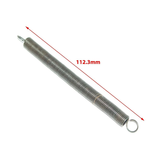 Accelerator pedal spring, 112.3mm metal coil with loop ends